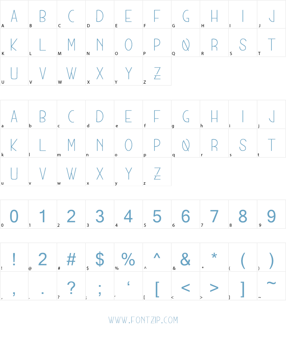 MUNICH Font Character